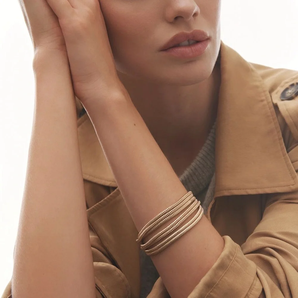Anthropologie Gold Multi Chain Bracelet